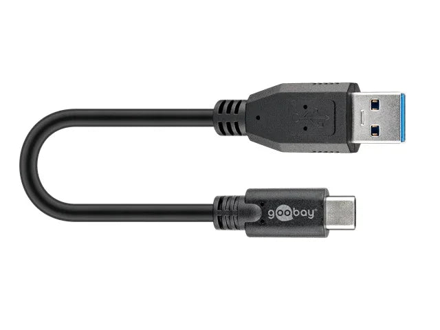 Goobay USB-C to USB A 3.0 cable black Â 0.15m - LX2001 - Homewares, Outdoor, Phone Accessories, Cases, Speakers, Headphones + More -
