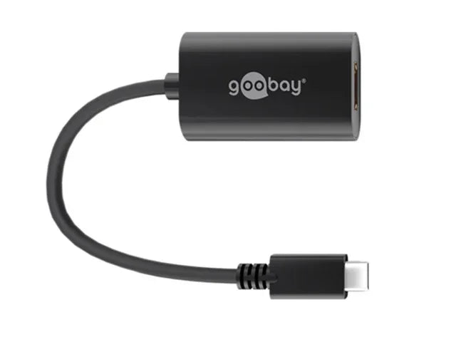 Goobay USB-C HDMI adapter (4k 60 Hz) black 0.2m - LX2001 - Homewares, Outdoor, Phone Accessories, Cases, Speakers, Headphones + More -