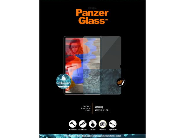 PanzerGlass Clear Glass Cover Screen Protector Samsung Galaxy Tab S7 / S8 Plus