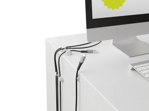 Goobay Cable Management 2 Slots MINI, white - LX2001 - Homewares, Outdoor, Phone Accessories, Cases, Speakers, Headphones + More -