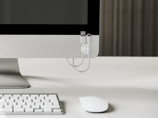 Goobay Cable Management 3 Slots, white - LX2001 - Homewares, Outdoor, Phone Accessories, Cases, Speakers, Headphones + More -