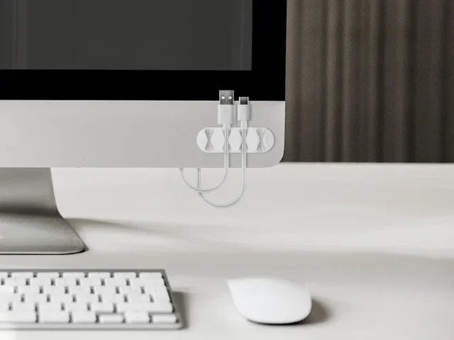 Goobay Cable Management 4 Slots, white - LX2001 - Homewares, Outdoor, Phone Accessories, Cases, Speakers, Headphones + More -