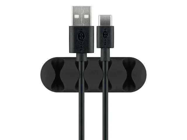 Goobay Cable Management 4 Slots, black - LX2001 - Homewares, Outdoor, Phone Accessories, Cases, Speakers, Headphones + More -