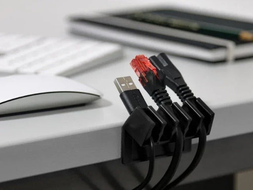 Goobay Cable Management 5 Slots Plastic, black - LX2001 - Homewares, Outdoor, Phone Accessories, Cases, Speakers, Headphones + More -