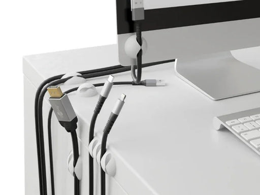 Goobay Cable Management Set 5-pcs, white - LX2001 - Homewares, Outdoor, Phone Accessories, Cases, Speakers, Headphones + More -