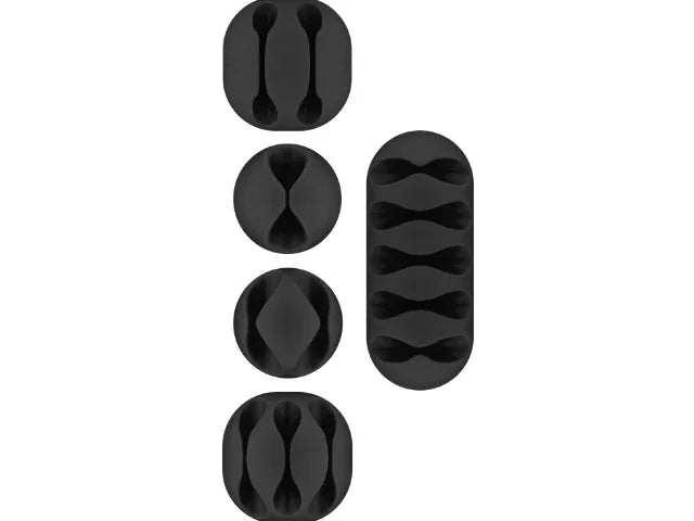 Goobay Cable Management Set 5-pcs, black - LX2001 - Homewares, Outdoor, Phone Accessories, Cases, Speakers, Headphones + More -
