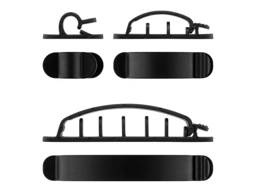 Goobay Cable Management Clip SET 6-pcs, black - LX2001 - Homewares, Outdoor, Phone Accessories, Cases, Speakers, Headphones + More -