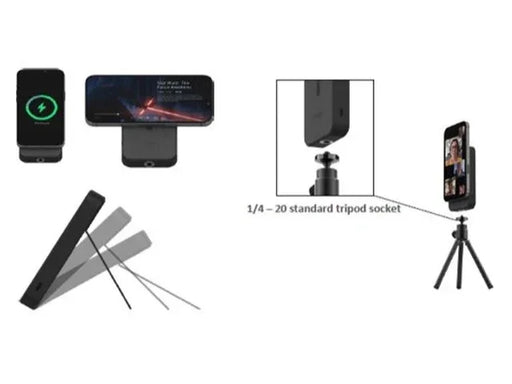 Mophie UNV Battery Snap+ powerstation stand 10K-FG-Black-INT - LX2001 - Homewares, Outdoor, Phone Accessories, Cases, Speakers, Headphones + More -