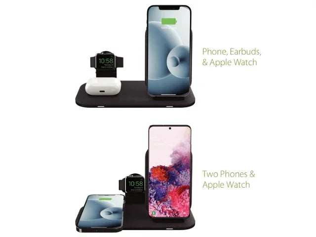 Mophie Universal Wireless Charging Stand+ Black AU (2in1 BYO) - LX2001 - Homewares, Outdoor, Phone Accessories, Cases, Speakers, Headphones + More -