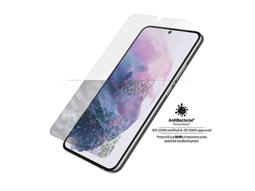 PanzerGlass Case Friendly Antibacterial Screen Protector - Samsung S22 - Black - LX2001 - Homewares, Outdoor, Phone Accessories, Cases, Speakers, Headphones + More -