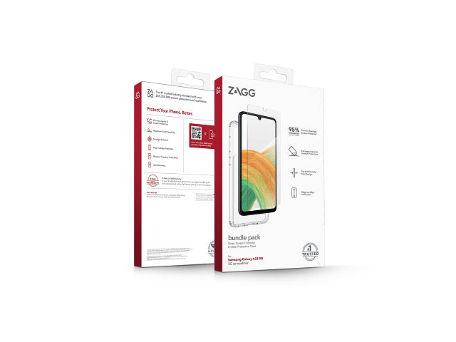 ZAGG Glass+Case bundle pack - Samsung A33 5G - clear