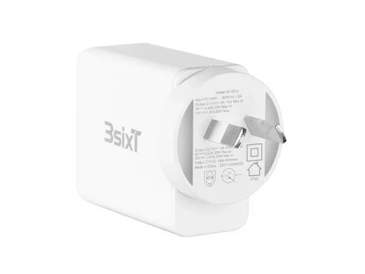 3sixT Wall Charger AU 40W Dual USB-C PD20W + PD20W - White - LX2001 - Homewares, Outdoor, Phone Accessories, Cases, Speakers, Headphones + More -