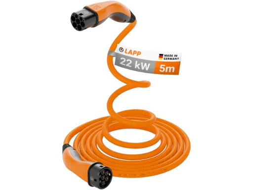 LAPP EV Helix Charge Charger Cable Type 2 (22kW-3P-32A) 5m - Orange - LX2001 - Homewares, Outdoor, Phone Accessories, Cases, Speakers, Headphones + More -