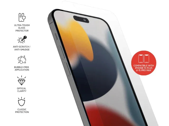 3SIXT PrismShield Classic Screen Protector iPhone 15 Plus /15 Pro Max - LX2001 - Homewares, Outdoor, Phone Accessories, Cases, Speakers, Headphones + More -