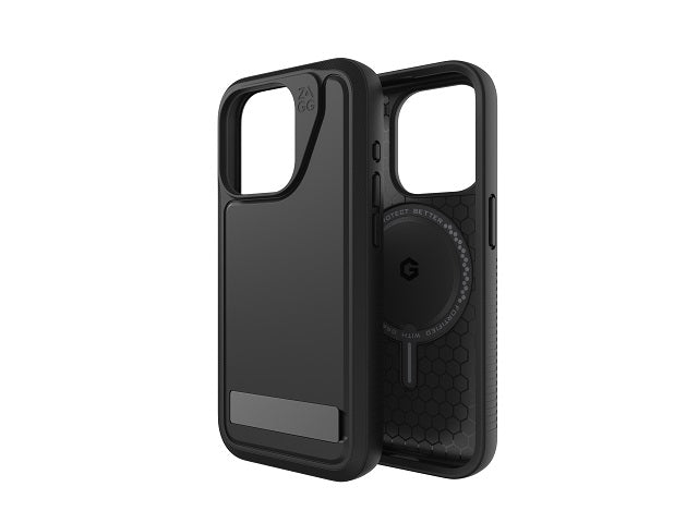 ZAGG iPhone 15 Pro Case Everest Snap Case w/ Kickstand - Black