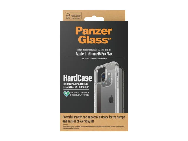 PanzerGlass Hardcase iPhone 15 Pro Max Case Clear - LX2001 - Homewares, Outdoor, Phone Accessories, Cases, Speakers, Headphones + More -