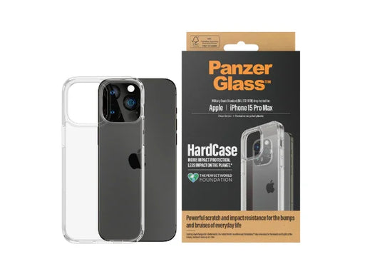 PanzerGlass Hardcase iPhone 15 Pro Max Case Clear - LX2001 - Homewares, Outdoor, Phone Accessories, Cases, Speakers, Headphones + More -