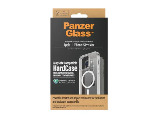 PanzerGlass Hardcase Magsafe iPhone 15 Pro Max Case Clear - LX2001 - Homewares, Outdoor, Phone Accessories, Cases, Speakers, Headphones + More -