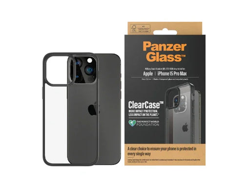 PanzerGlass Clearcase iPhone 15 Pro Max Black - LX2001 - Homewares, Outdoor, Phone Accessories, Cases, Speakers, Headphones + More -