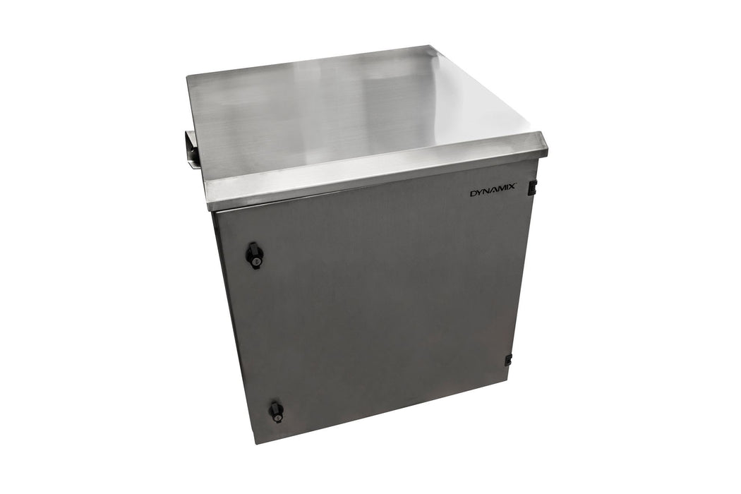 DYNAMIX 18RU Stainless Outdoor Cabinet 611x425x915mm (WxDxH). SUS316 Stainless S