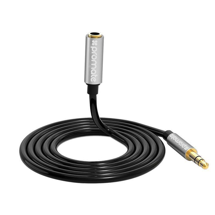 PROMATE 3-in-1 Auxiliary cable with 3.5mm Audio Cable splitter. Colour Black   S
