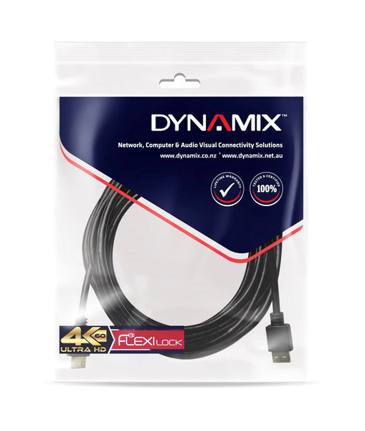 DYNAMIX 7.5m HDMI High Speed 18Gbps Flexi Lock Cable with Ethernet 4K2K@30/60Hz - LX2001 - Homewares, Outdoor, Phone Accessories, Cases, Speakers, Headphones + More -