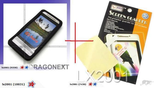 HTC Hero G3 Silicon BLACK Case + Screen Protector - LX2001 - Homewares, Outdoor, Phone Accessories, Cases, Speakers, Headphones + More -