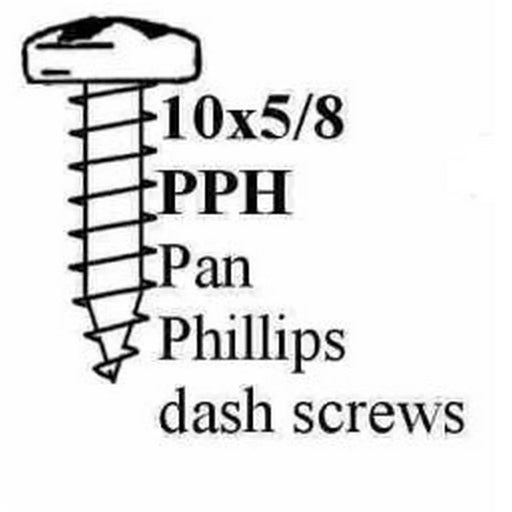 10 X 5/8" Pan Phillips Stp Screw Black - Bag Of 100 - LX2001 - Homewares, Outdoor, Phone Accessories, Cases, Speakers, Headphones + More -