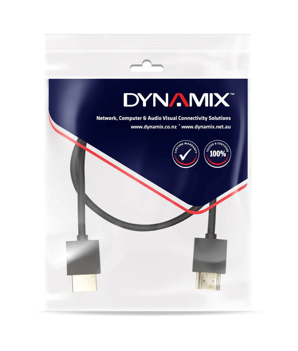 DYNAMIX 2M HDMI BLACK Nano High Speed With Ethernet Cable Designed UHD Display - LX2001 - Homewares, Outdoor, Phone Accessories, Cases, Speakers, Headphones + More -