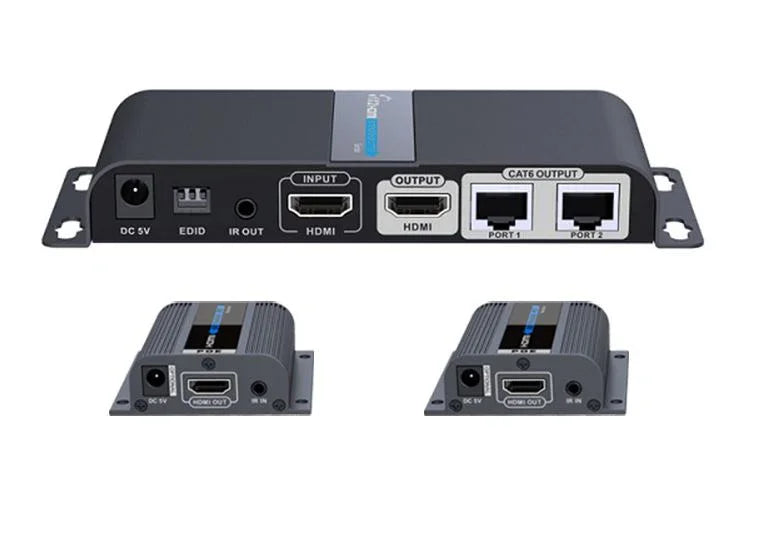 LENKENG 1-In-2-Out 1080P HDMI Extender. 1x HDMI in & 2x RJ45 out. Compatible wit - LX2001 - Homewares, Outdoor, Phone Accessories, Cases, Speakers, Headphones + More -