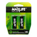 MAXLIFE 9V Alkaline Battery 2 Pack Long Lasting Alkaline Formula. Designed For E - LX2001 - Homewares, Outdoor, Phone Accessories, Cases, Speakers, Headphones + More -