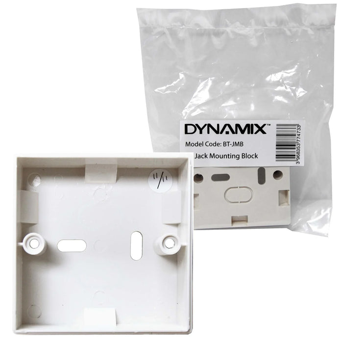 DYNAMIX BT 2 Wire Jack Mounting Block - LX2001 - Homewares, Outdoor, Phone Accessories, Cases, Speakers, Headphones + More -