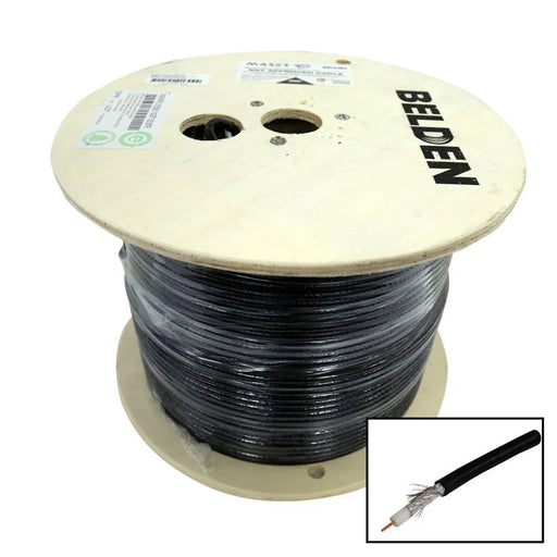 305m Roll RG6 Shielded Cable Black. 75ohm. 18AWG solid Core Foil and braid shiel - LX2001 - Homewares, Outdoor, Phone Accessories, Cases, Speakers, Headphones + More -