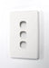 AMDEX Switch Plate ONLY. 3 Gang WPC Series Wall Face Full Cover Plate. (Accepts - LX2001 - Homewares, Outdoor, Phone Accessories, Cases, Speakers, Headphones + More -