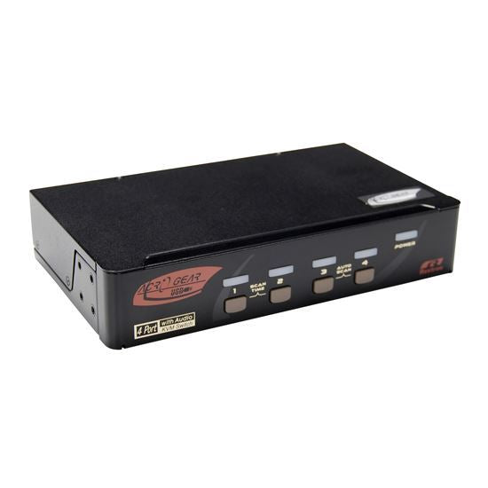 REXTRON 4 Port HDMI USB KVM Switch with Audio. USB Console. Full HD (1920x1080).
