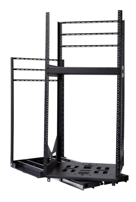 DYNAMIX 19'' 24U Rotary Rack. Rotation Angles of  45 & 90 Allow Easy Fitting