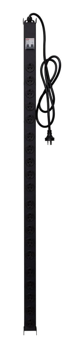 DYNAMIX 20 Outlet Vertical Power Rail (10A) with 6kA C-Curve MCB Circuit Breaker - LX2001 - Homewares, Outdoor, Phone Accessories, Cases, Speakers, Headphones + More -