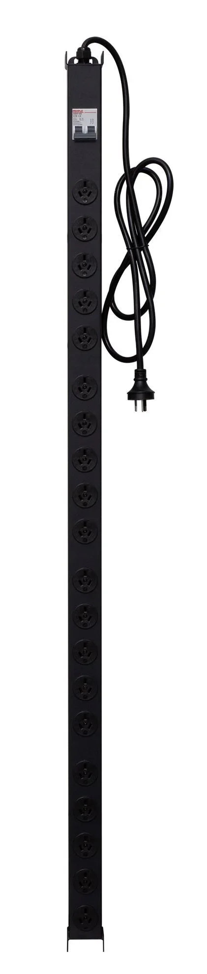DYNAMIX 20 Outlet Vertical Power Rail (10A) with 6kA C-Curve MCB Circuit Breaker - LX2001 - Homewares, Outdoor, Phone Accessories, Cases, Speakers, Headphones + More -