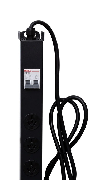 DYNAMIX 20 Outlet Vertical Power Rail (10A) with 6kA C-Curve MCB Circuit Breaker - LX2001 - Homewares, Outdoor, Phone Accessories, Cases, Speakers, Headphones + More -