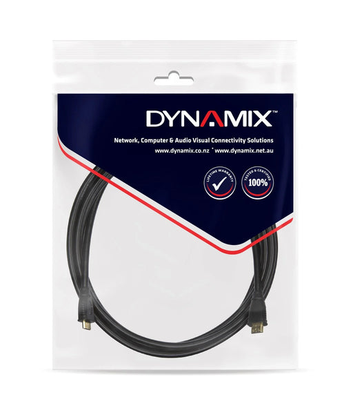 DYNAMIX 2m v1.4 HDMI Mini to HDMI Mini Cable. Max Res: 4K@60Hz. Colour Black. - LX2001 - Homewares, Outdoor, Phone Accessories, Cases, Speakers, Headphones + More -