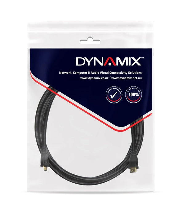 DYNAMIX 2m v1.4 HDMI Mini to HDMI Mini Cable. Max Res: 4K@60Hz. Colour Black. - LX2001 - Homewares, Outdoor, Phone Accessories, Cases, Speakers, Headphones + More -