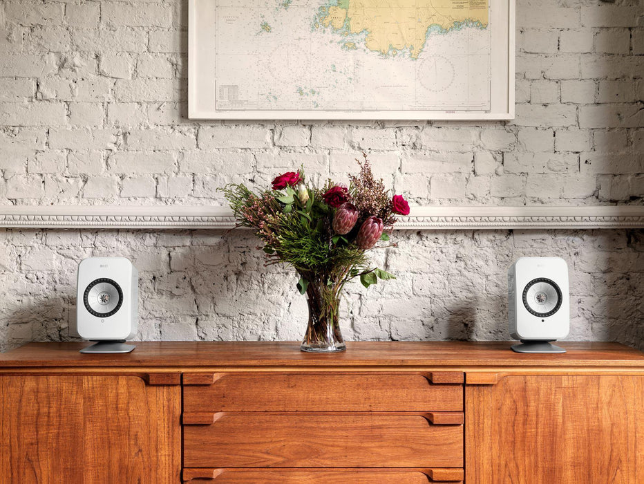 KEF LSX Desk Pad Silver Aluminium Construction 10 Degree Upwards Tilt Colour - S - LX2001 - Homewares, Outdoor, Phone Accessories, Cases, Speakers, Headphones + More -