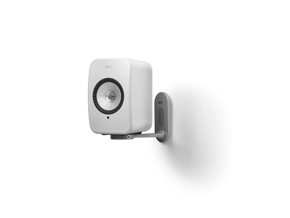 KEF LSX Wall Bracket Silver Aluminium Construction 40 Degree Downward Tilt, 90 D - LX2001 - Homewares, Outdoor, Phone Accessories, Cases, Speakers, Headphones + More -