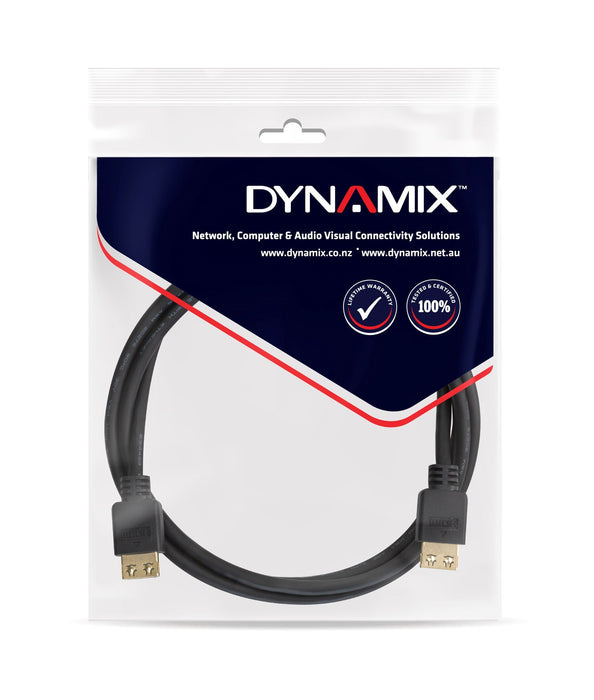 DYNAMIX 10m HDMI High Speed Flexi Lock Cable with Ethernet. Max Res: 4K2K@30Hz