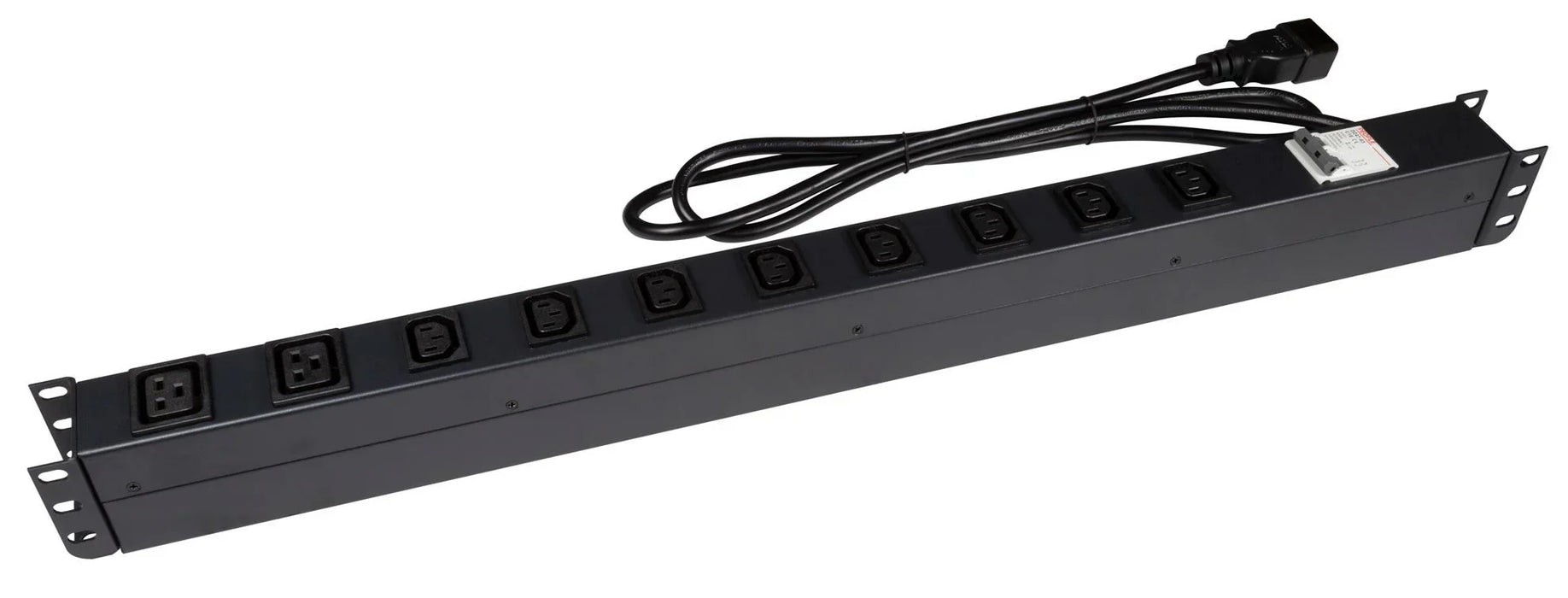 DYNAMIX 10 Outlet Vertical Power Rail (8x 10A IEC C13 & 2x 16A IEC C19 ...