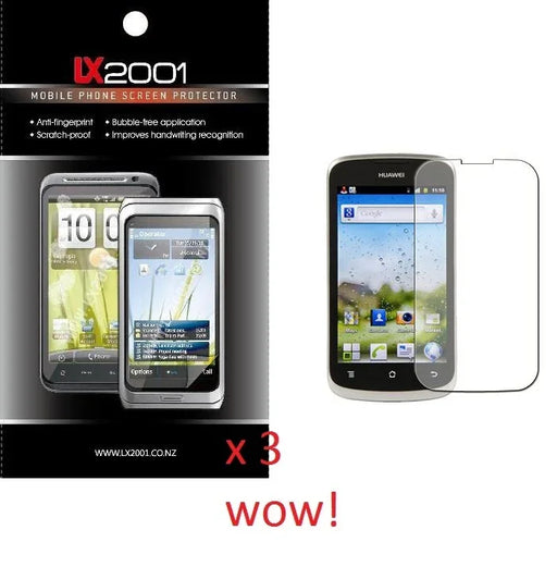 3 x Huawei Ascent G300 Screen Protector - LX2001 - Homewares, Outdoor, Phone Accessories, Cases, Speakers, Headphones + More -
