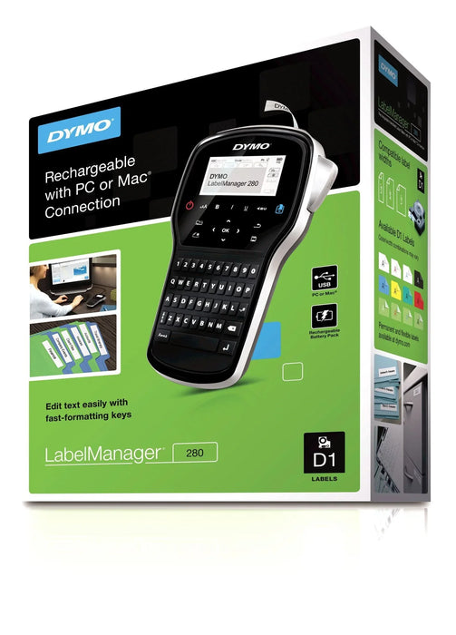 DYMO LabelManager 280P Portable Label Maker with QWERTY Keyboard. Quick and easy - LX2001 - Homewares, Outdoor, Phone Accessories, Cases, Speakers, Headphones + More -