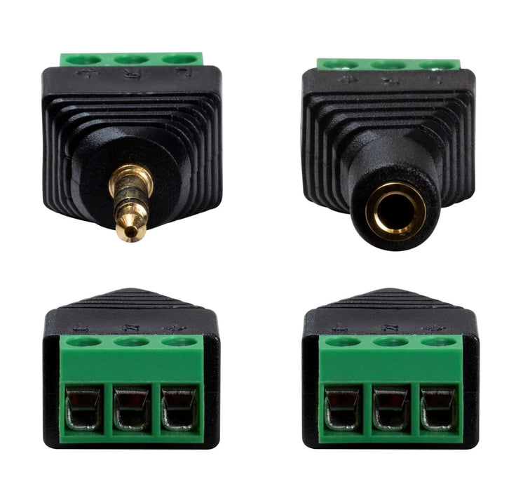 DYNAMIX 3.5mm Stereo to Wired Adapter, PAIR (Male and Female). - LX2001 - Homewares, Outdoor, Phone Accessories, Cases, Speakers, Headphones + More -