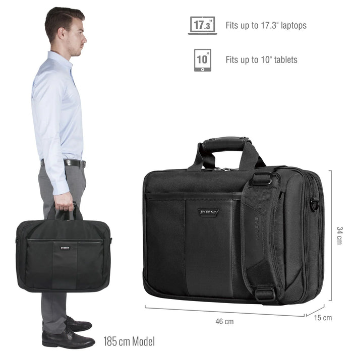 EVERKI Versa Premium Briefcase 17.3'' Checkpoint friendly design, Corner-guard p - LX2001 - Homewares, Outdoor, Phone Accessories, Cases, Speakers, Headphones + More -