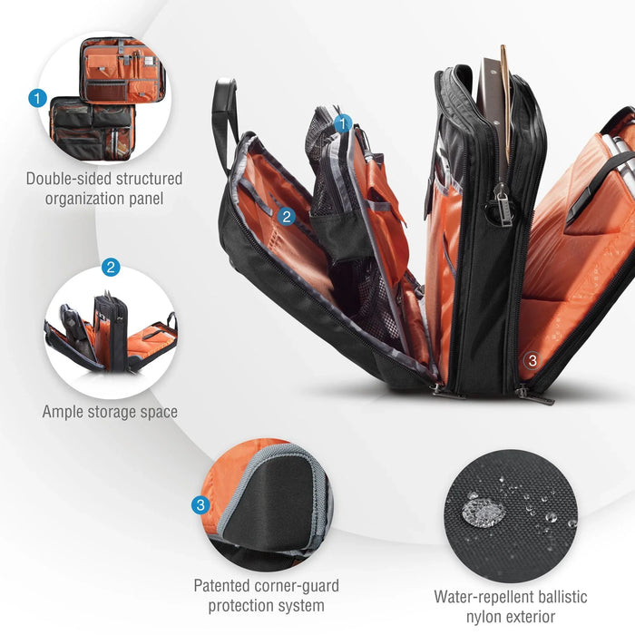 EVERKI Versa Premium Briefcase 17.3'' Checkpoint friendly design, Corner-guard p - LX2001 - Homewares, Outdoor, Phone Accessories, Cases, Speakers, Headphones + More -